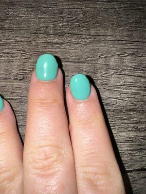 Uneven polish, uneven nail