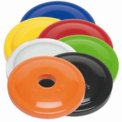 Woody's Round aluminum support plates. Also available in natural aluminum.