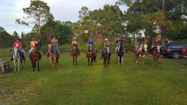 Happy Trail Riders in St. Sebastian River State Park!