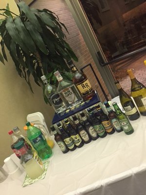 We we hired to bartend a realtor's event