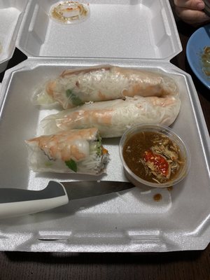 E1. Three Piece Fresh Spring Roll