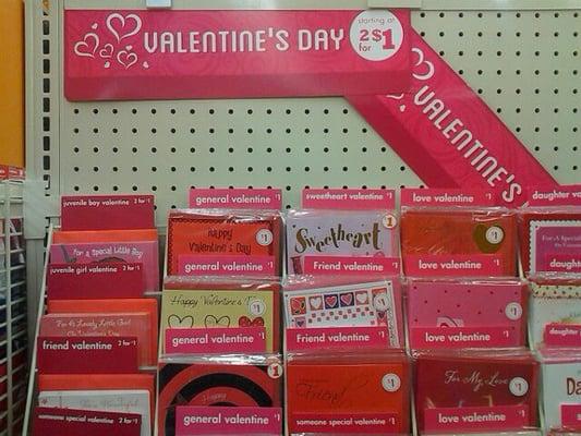 Valentine's Day items up already.  Man these place are quick.  1/1/13.