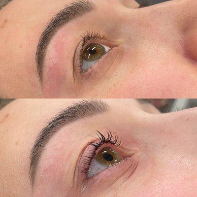 Lash Lift & Tint (before and after)