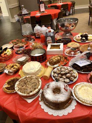 Dessert table