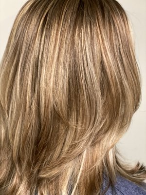 Shiny silky highlights keeping your hair healthy