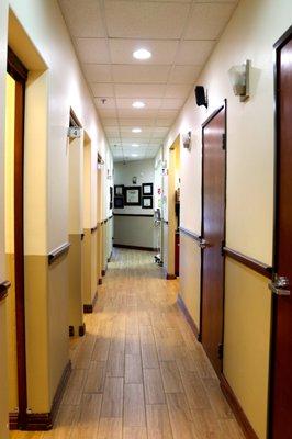 Hallway leading to offices in EQ Dental.