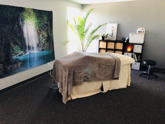 Steph's massage room.