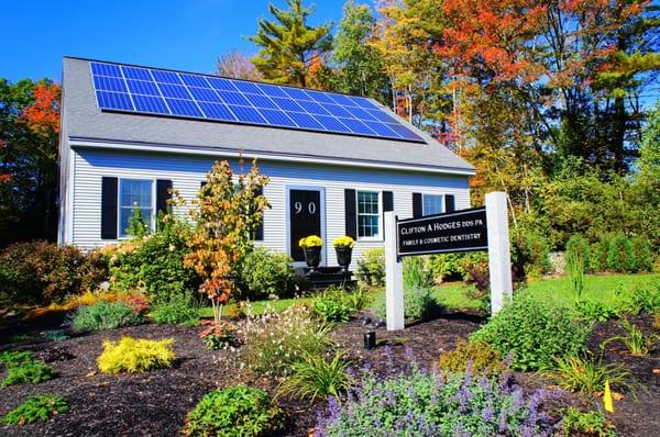 We welcome you to our office, now outfitted with solar energy !