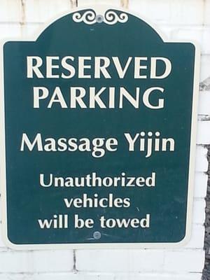 6 Free parking spots with our massage service.