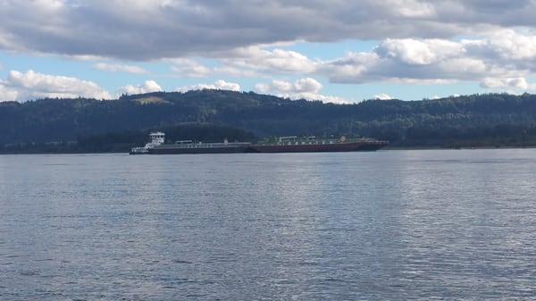 A huge ship passing by us and it rocked the landing!