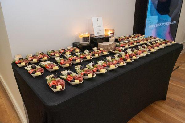 Catering at SlipStitch Studio event