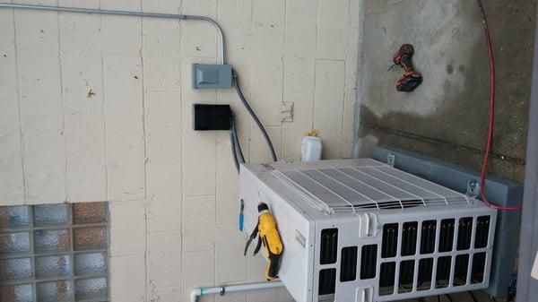 a variable refrigerant heat pump system was recently installed.