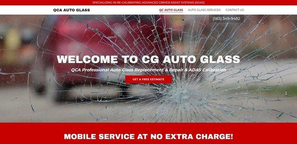 QCA Auto Glass Repair & Replacement.  Mobile Service at No Extra Charge.  CG Auto Glass
 https://qcaautoglass.com