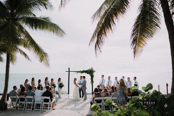 Fort Zachary wedding ceremony