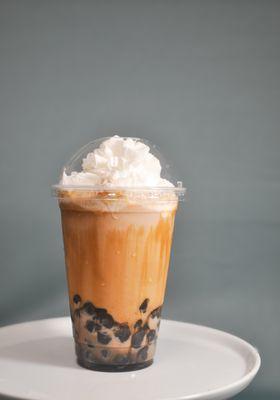 Brown Sugar Milk Tea with whipped Cream