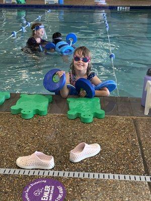 Swim lessons with Ms. Claire