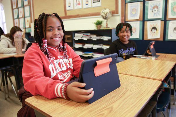 Carlisle-Foster's Grove Elementary Students Enjoying Class