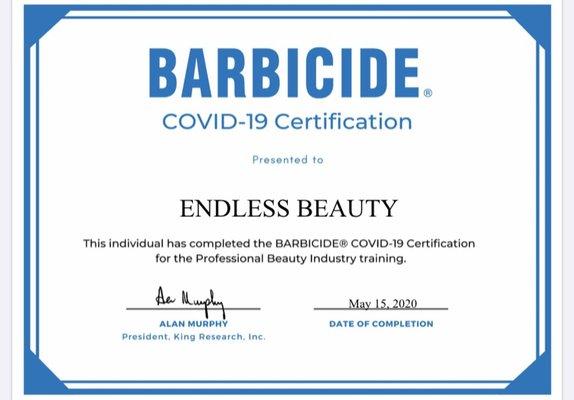 COVID-19 CERTIFICATION