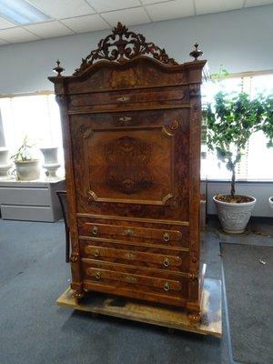 Fire Damaged Antique Restored and Refinished