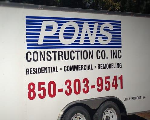 Pons Construction Co., Inc.
948 Jenks Ave.
Panama City, FL 32401