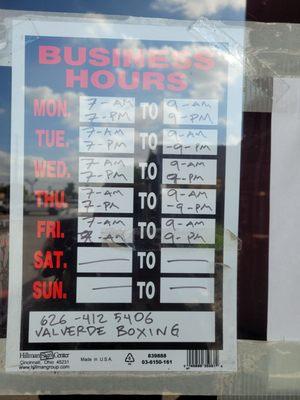 I went to check out the place but they actually have a different times.