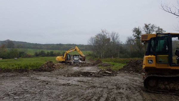 Beginning of 1000 ft roadway for Animal Sanctuary.