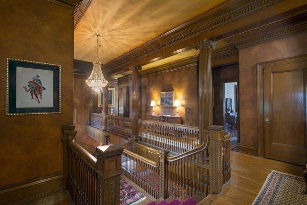 The Parks Alumni House second floor where the Guest Rooms are located