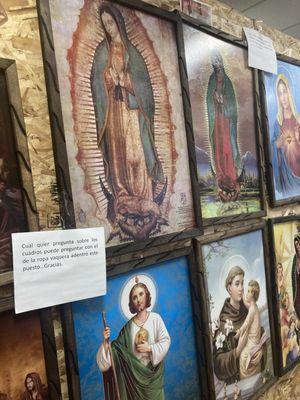 La virgen de guadalupe painting