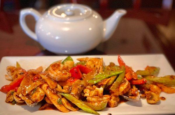 Seafood stir fry