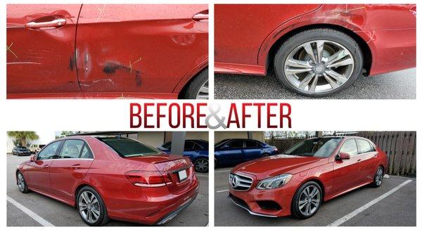 A beautiful result of our mechanics' work. Getting into a fender bender is always a stress, but we will take care of it. Just give us a call