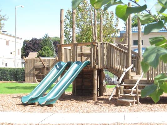 This play structure was built in Beaver Dam