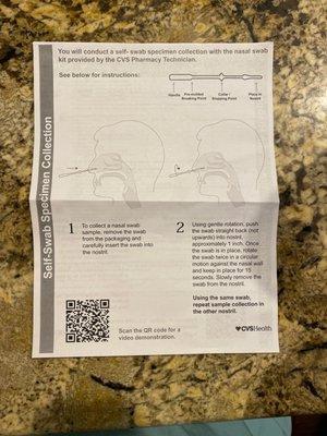 Swab instructions