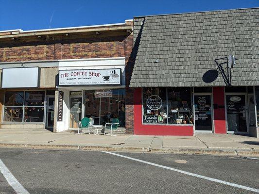 Exterior of coffee shop