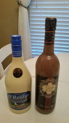 White & milk chocolate wines