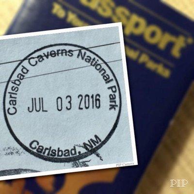 10.30.21 Carlsbad Caverns National Park NP stamp [7/3/16]