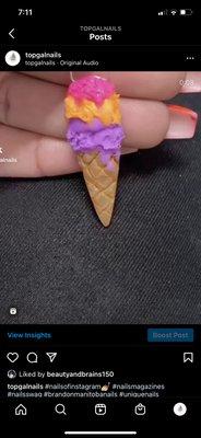 Ice cream nails