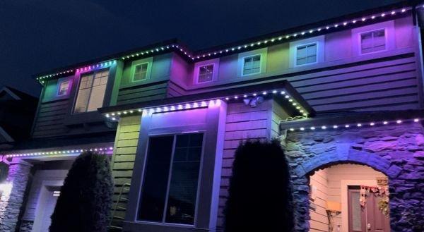 Trimlight Channel Lights, color changing permanent holiday lights