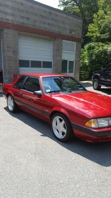 Mustang LX Notchback done by PressureClean