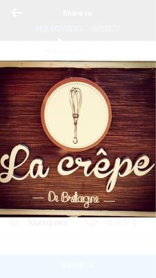 Follow us on instagram! Find us on.......lacrepedebretagne. i  crepes #lacrepedebretagne