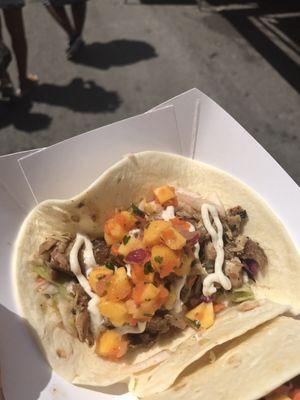 Island Jerk taco from Just Jerk