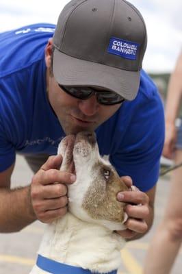 Ben Goldberg of Coldwell Banker Distinctive Properties - Distinctive Angels volunteering at the Routt County Humane Society