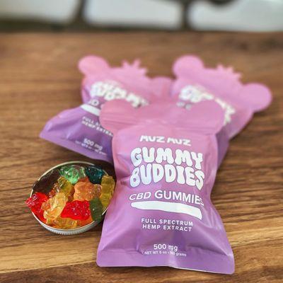 CBD Gummy Buddies now also available with CBN for sleep, THC-V for focus & CBG for mood-balancing.