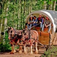 Covered Wagon on the move.