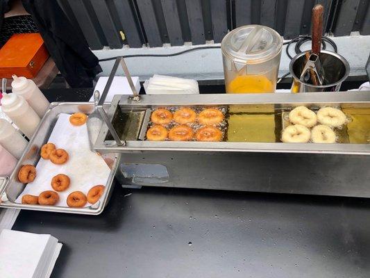 Freshly made is the ONLY way to have donuts!  No stale donuts hanging on a donut wall!  Fresh is best!!!