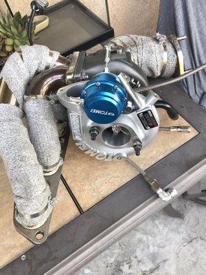 Tomei expreme manifold and turbo elbow