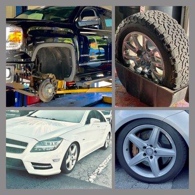 "Tire Repair" and "Air Ride System" We're here for your Car Care & Repairs.