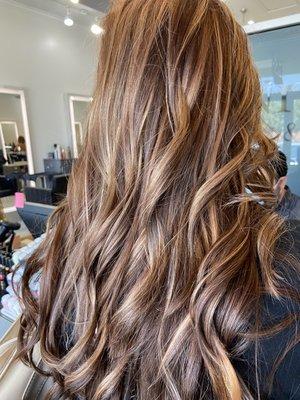 Copper red highlights