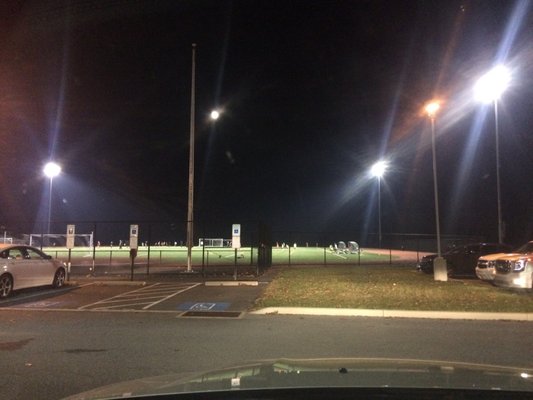 soccer under the lights