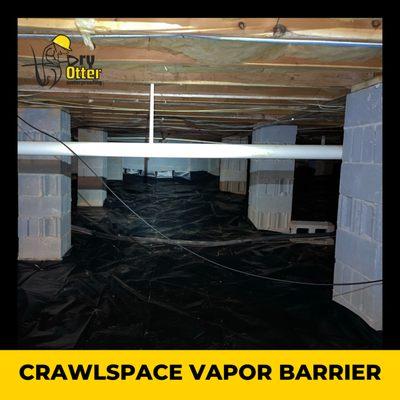 Dry Otter Waterproofing installs vapor barriers for crawl spaces