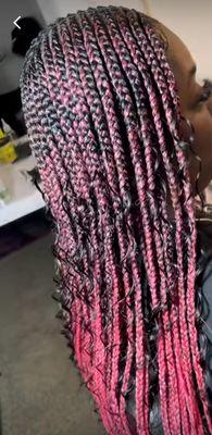 Red Tribal Braids